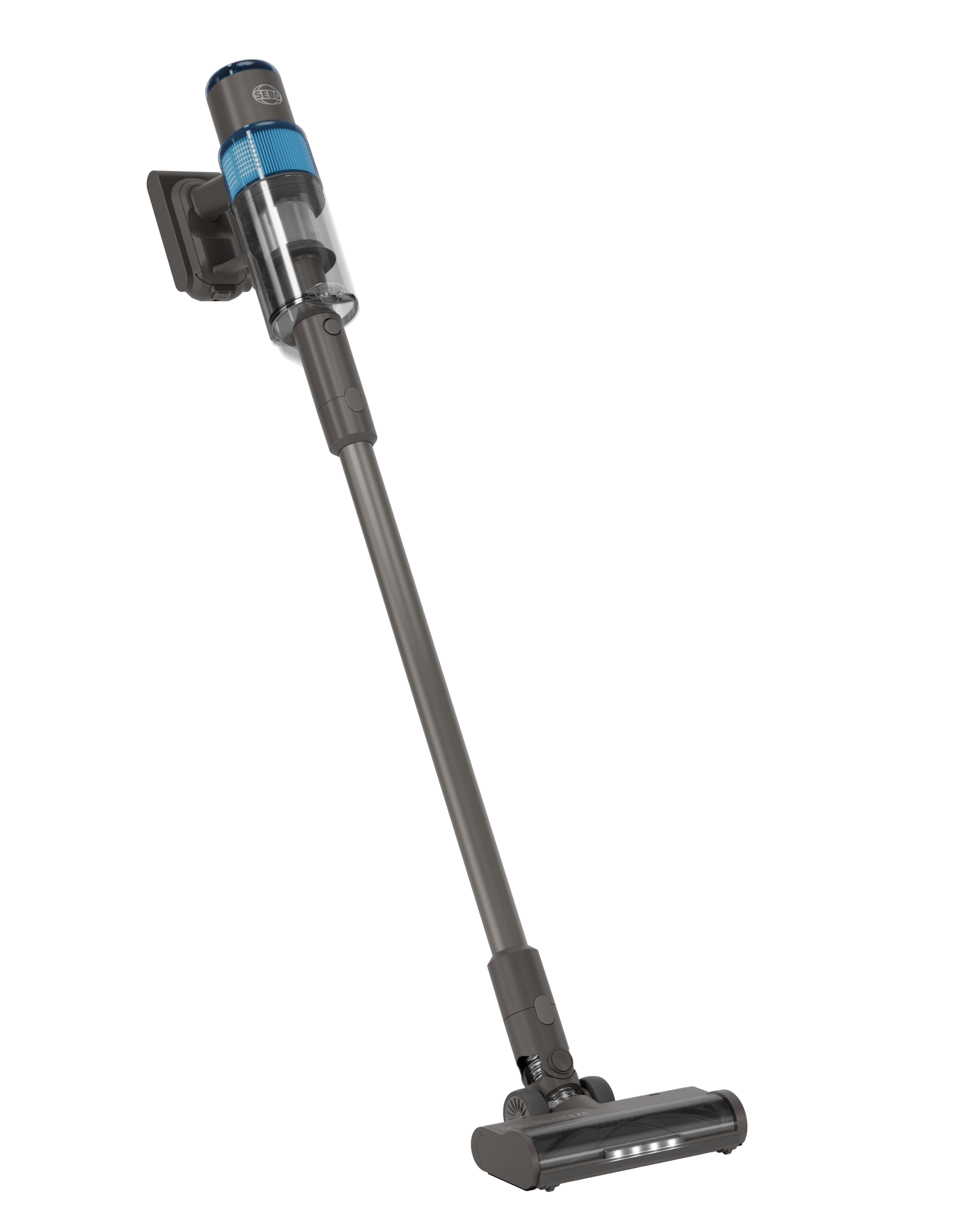 Sebo Balance A1 Blue Cordless Stick Vacuum Side View