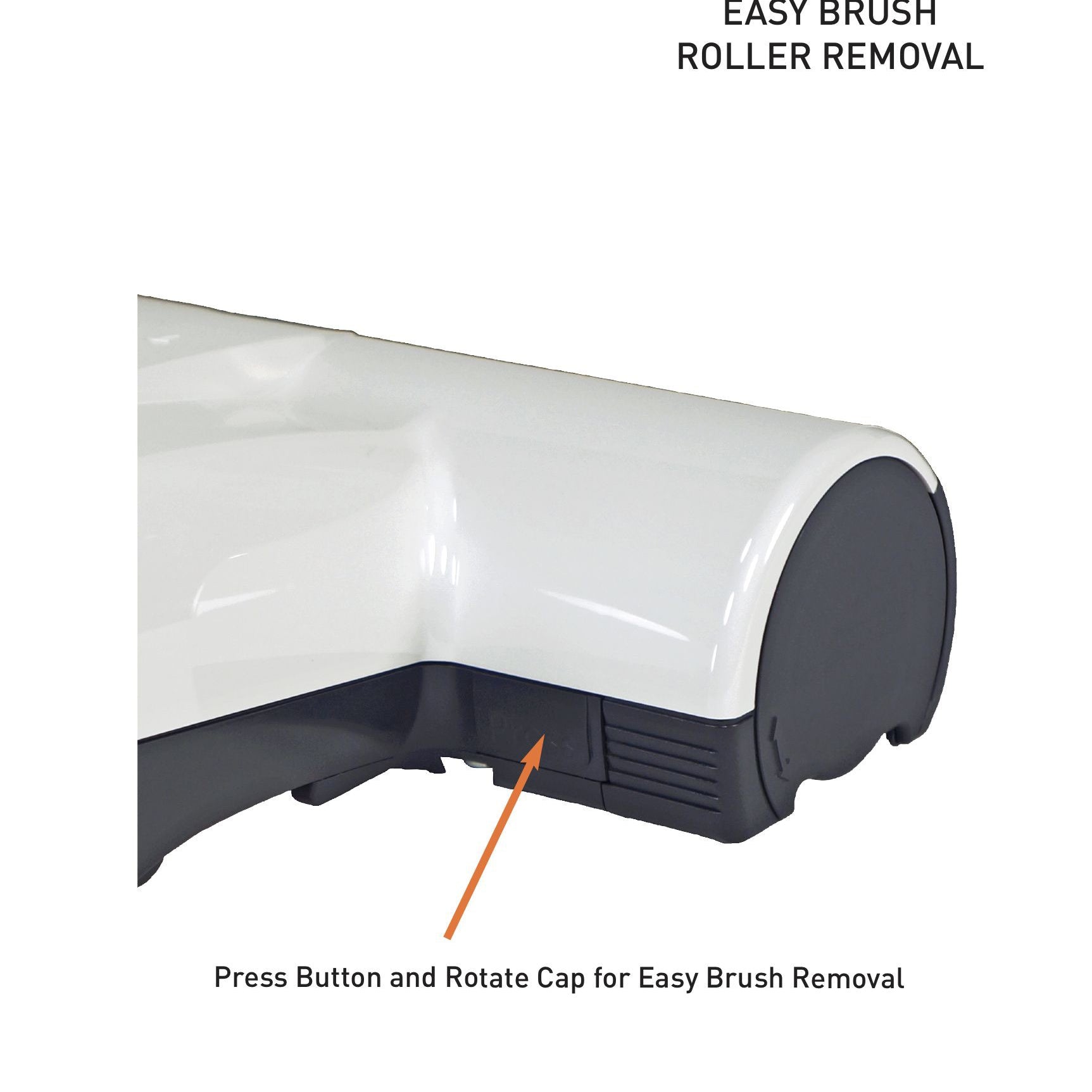 Easy brush roll sebo k3 end cap white