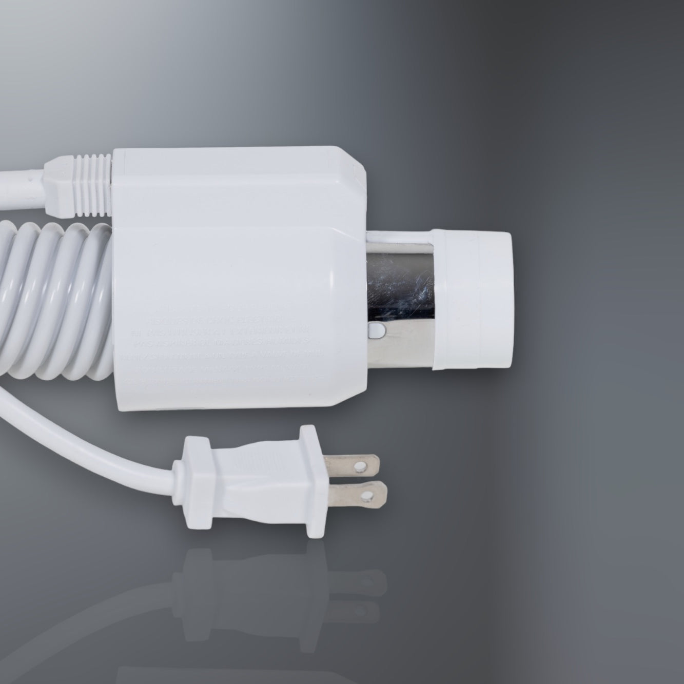 Built in central vacuum system Nutone Beam Zenex VACUFLO hose end with pigtail wall plug