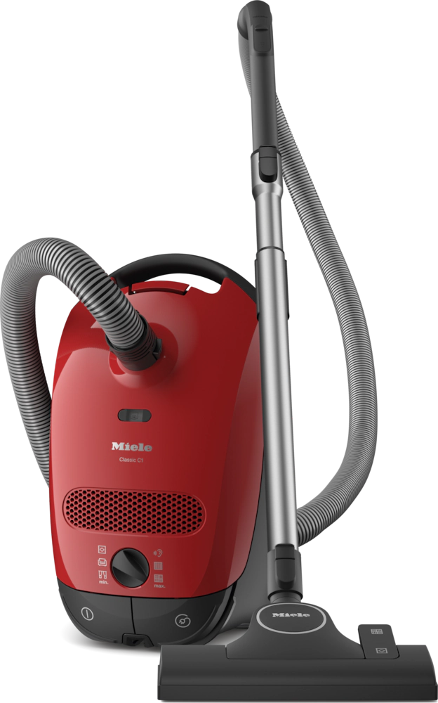 Miele Classic C1 Pure Suction HomeCare PowerLine Canister Vacuum Autumn red