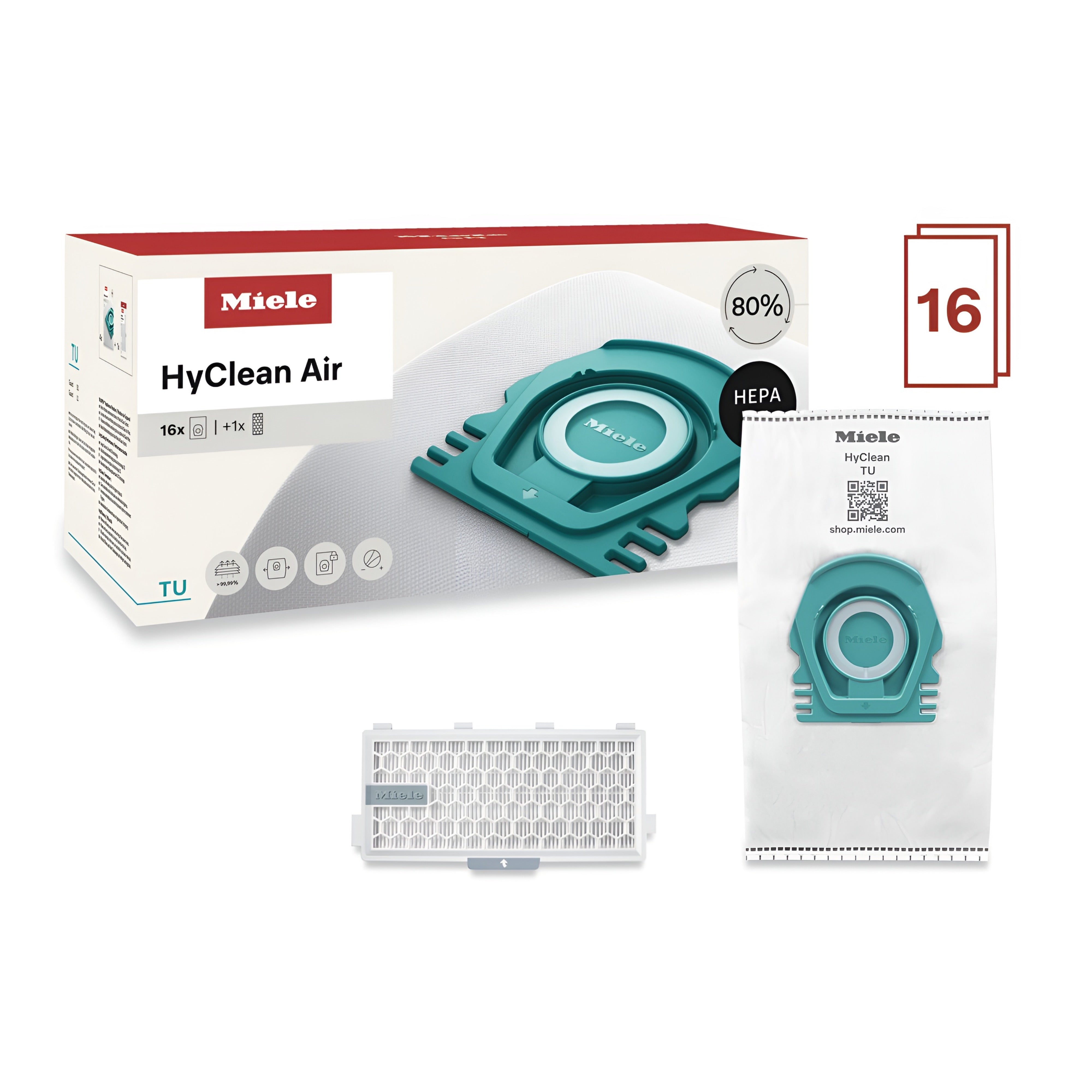 16 vacuum bags and a HEPA filter at a special price
For Guard L1 and Guard S1.