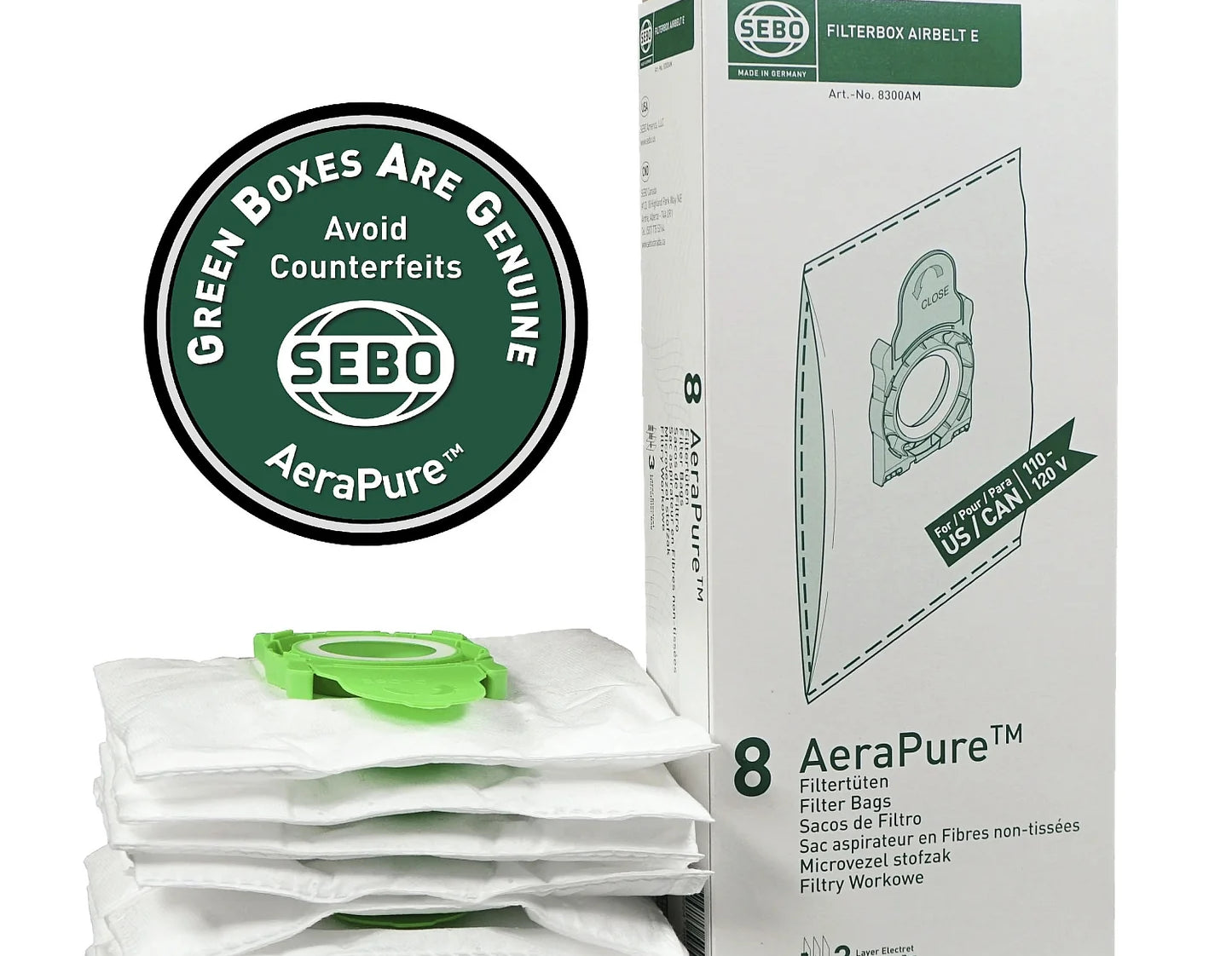 Sebo Airbelt E Series Bags