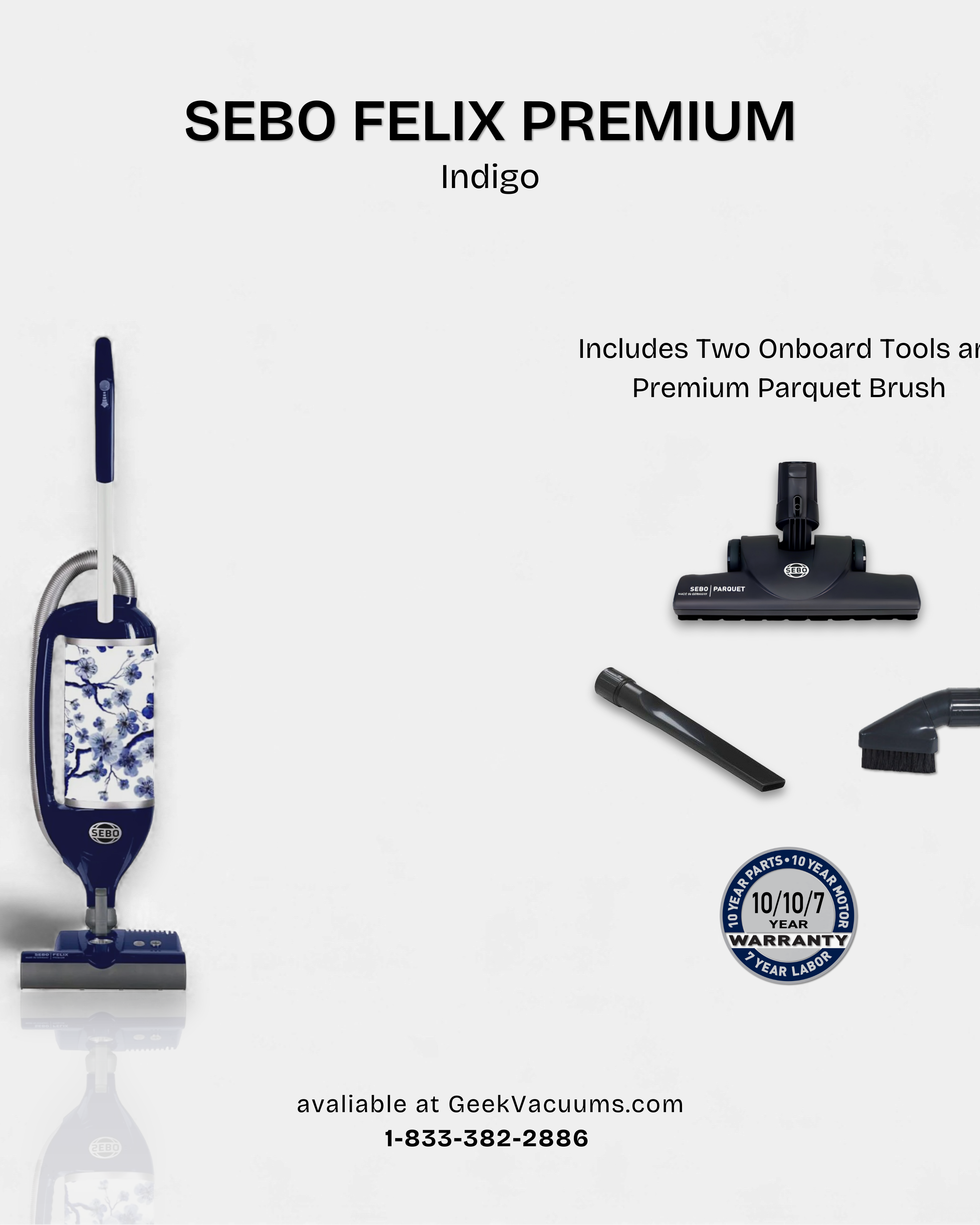 Sebo Felix Indigo Included Tools