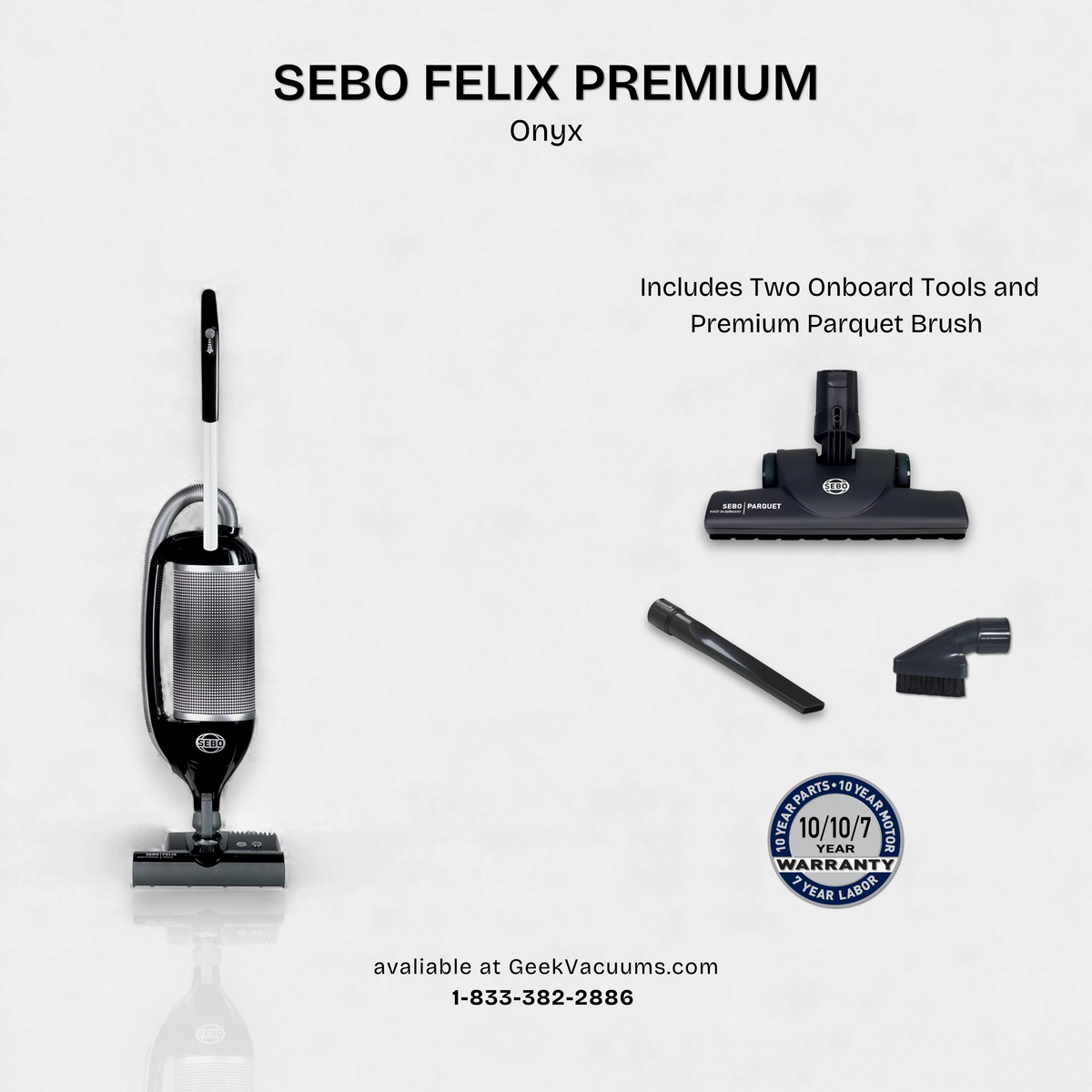 Sebo Felix Onyx Included Tools