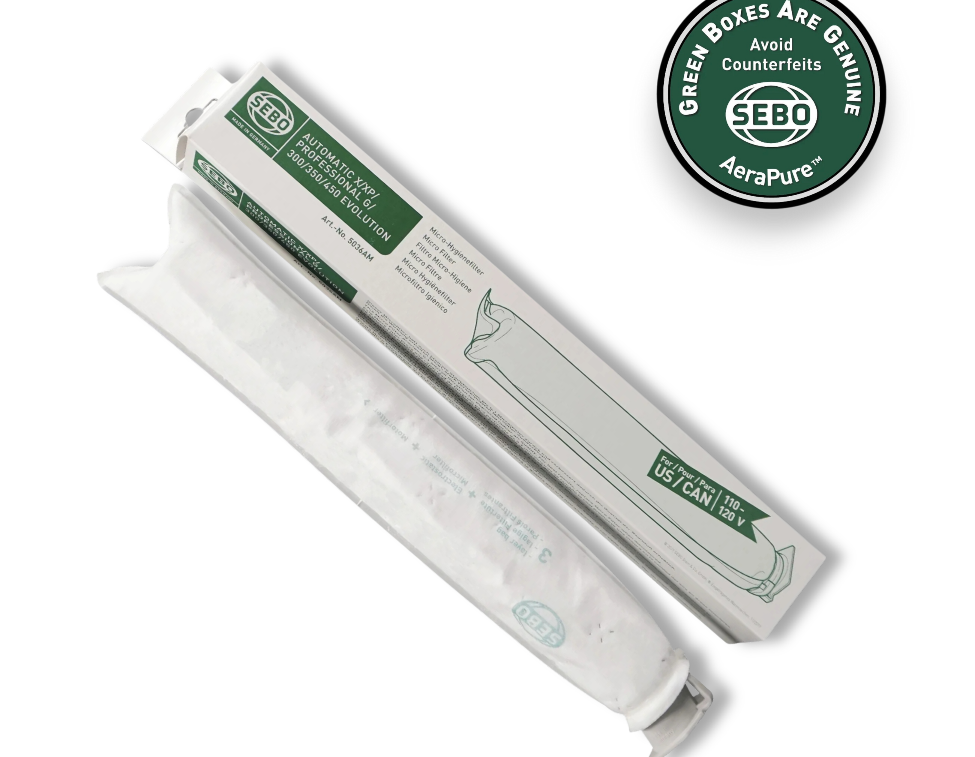 Sebo Micro Filter 5036AM for X G 300 350 Series