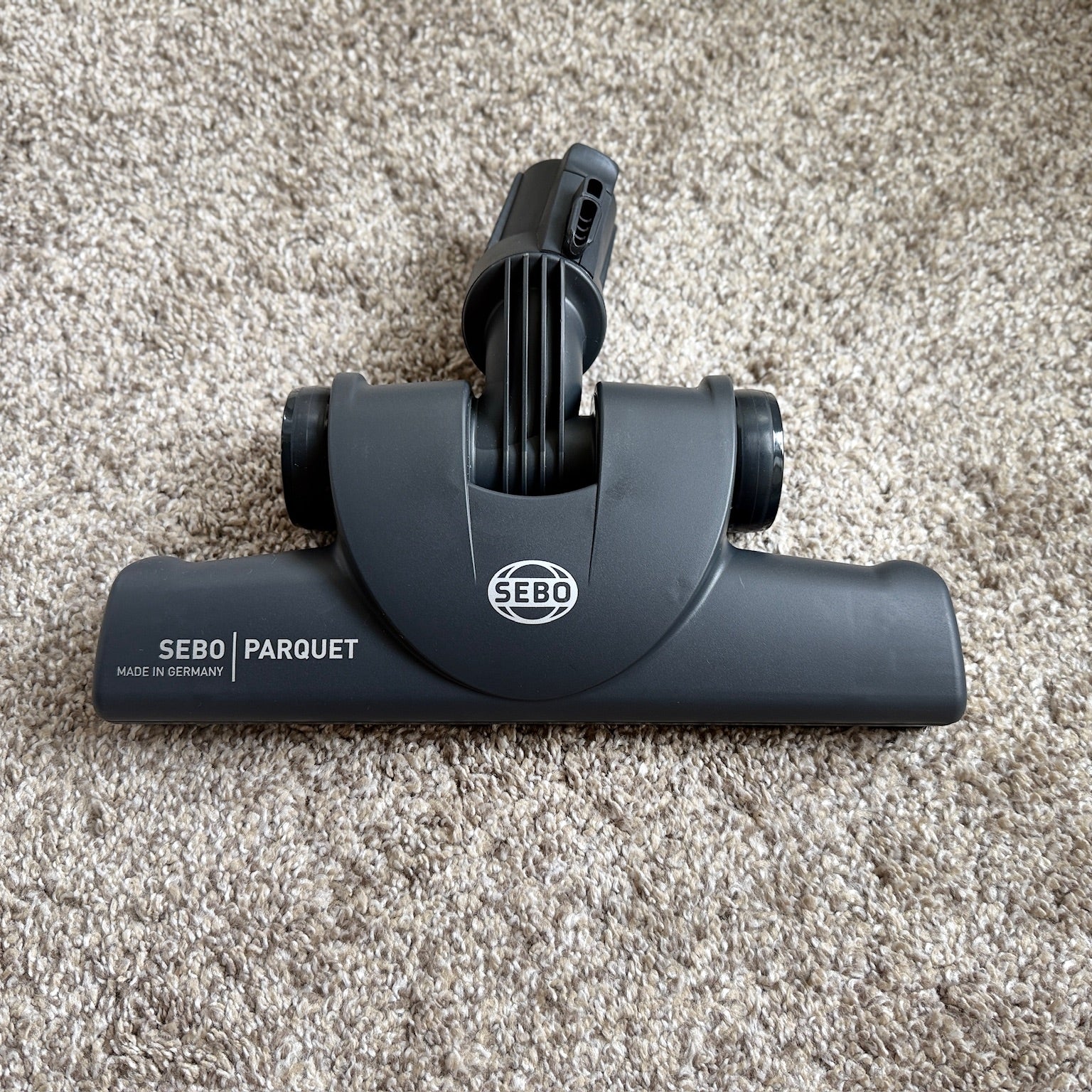 Sebo Premium Parquet Brush on rug