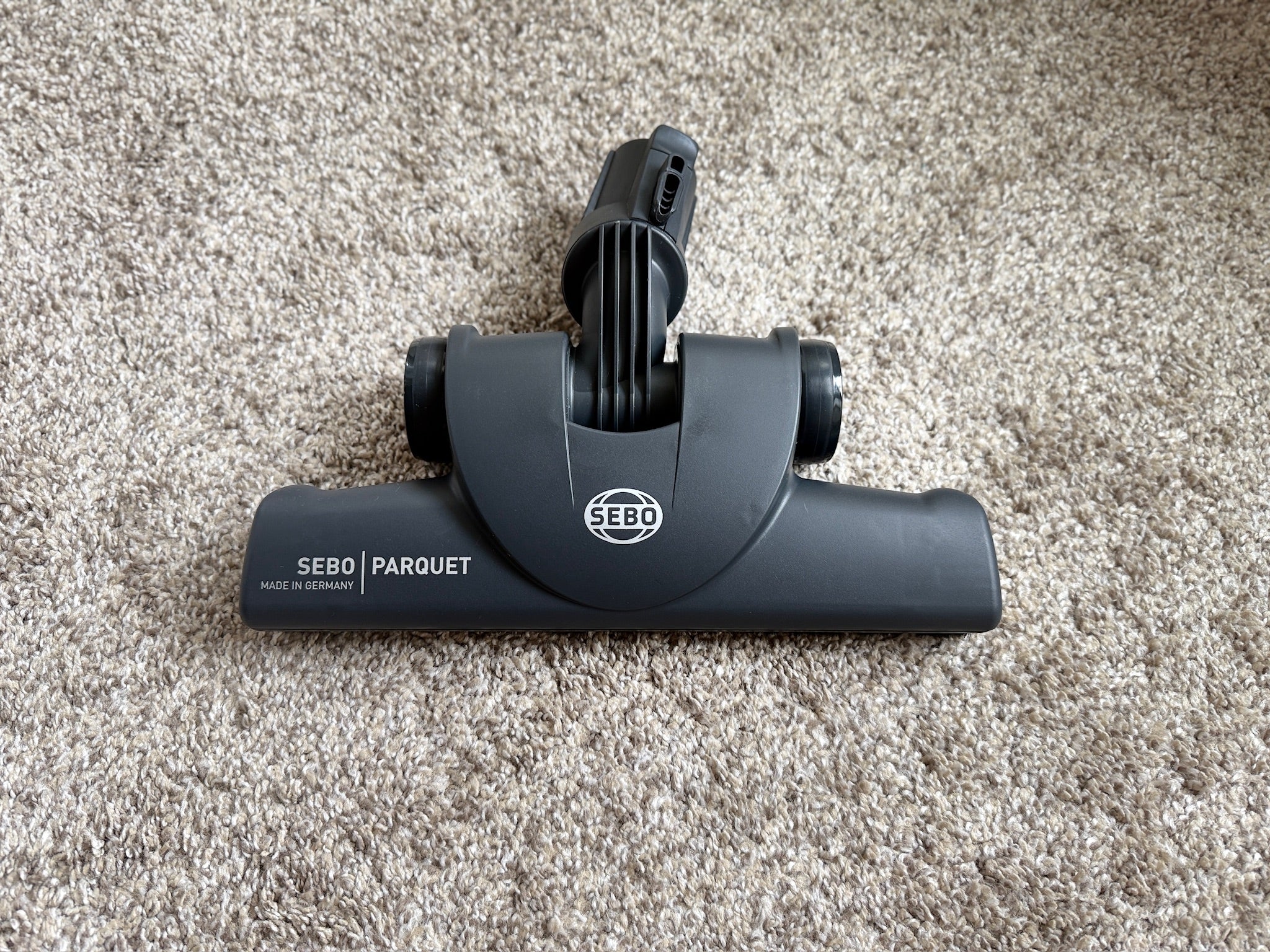 Sebo Premium Parquet Brush on rug