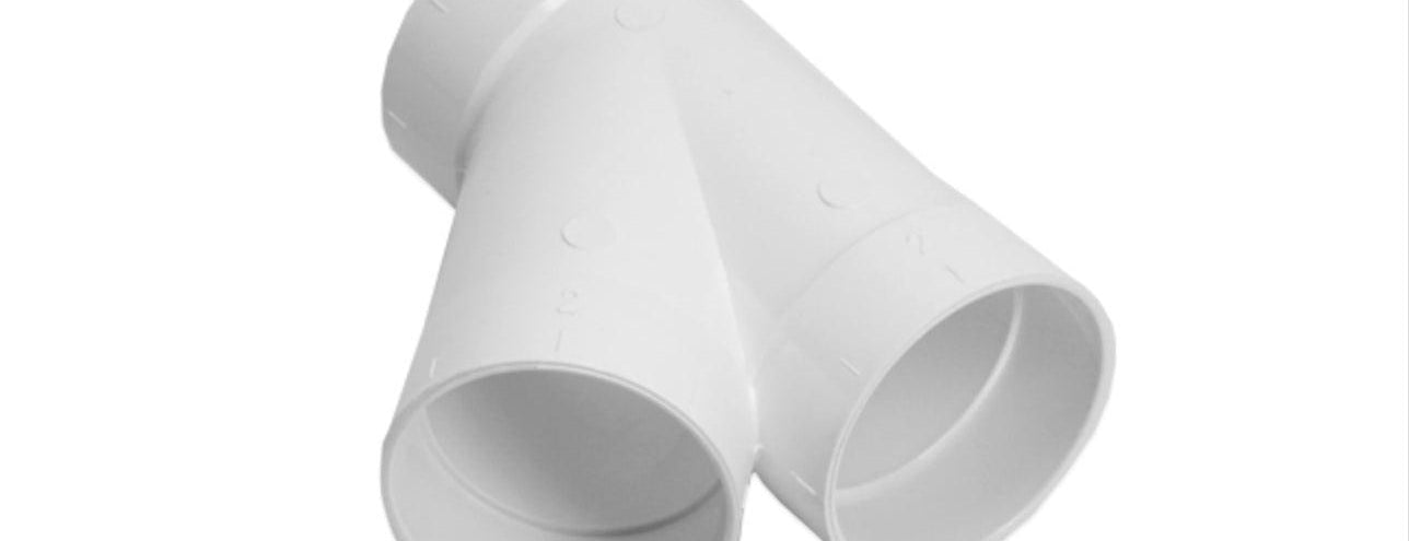 Central Vacuum 45 Degree Wye Fitting - Geek Vacuums