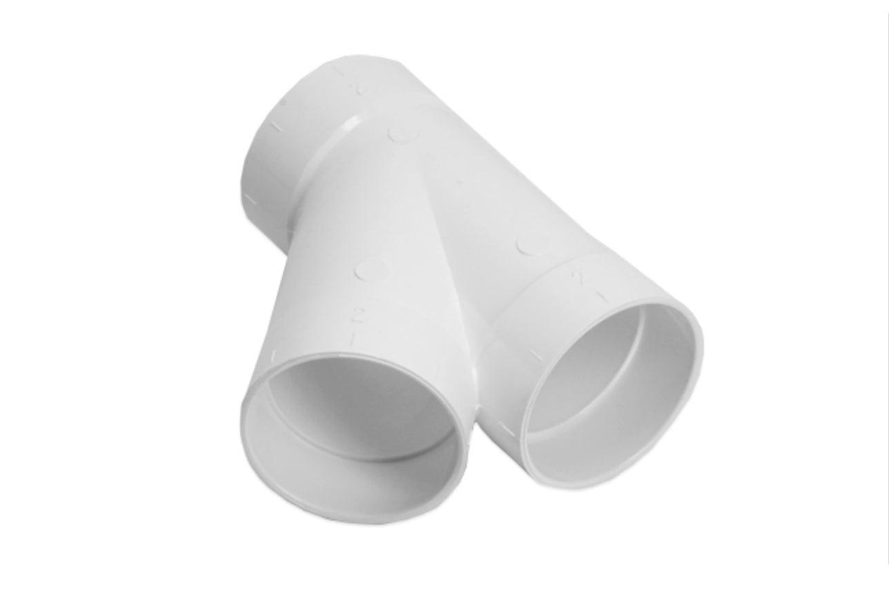 Central Vacuum 45 Degree Wye Fitting - Geek Vacuums