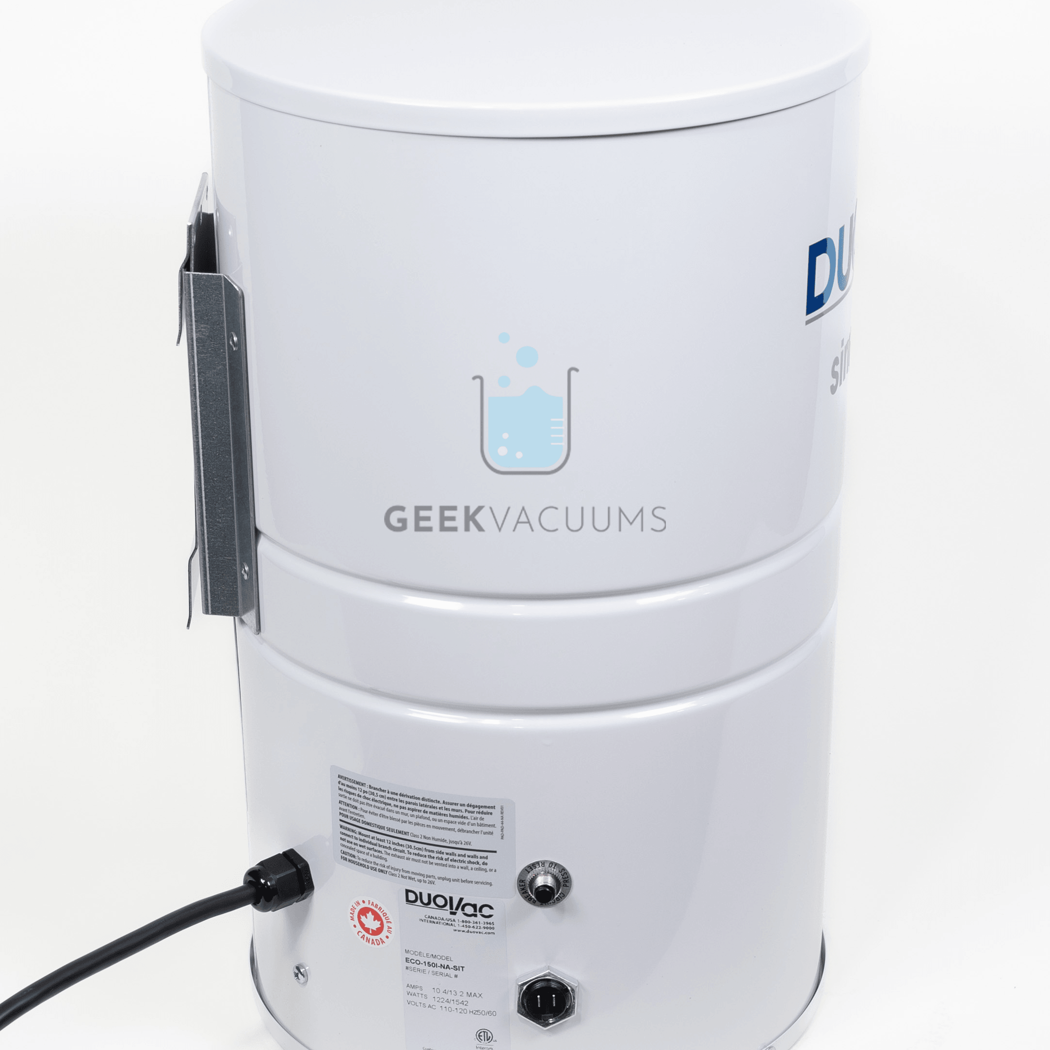 DuoVac SIMPLICI-T Central Vacuum - Geek Vacuums