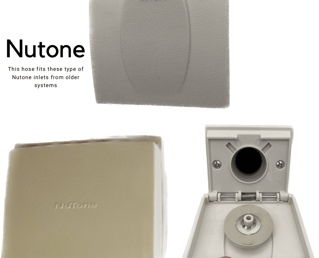 GVac Central Vacuum Nutone Pigtail Hose Kit with Sebo Powerhead - Geek Vacuums