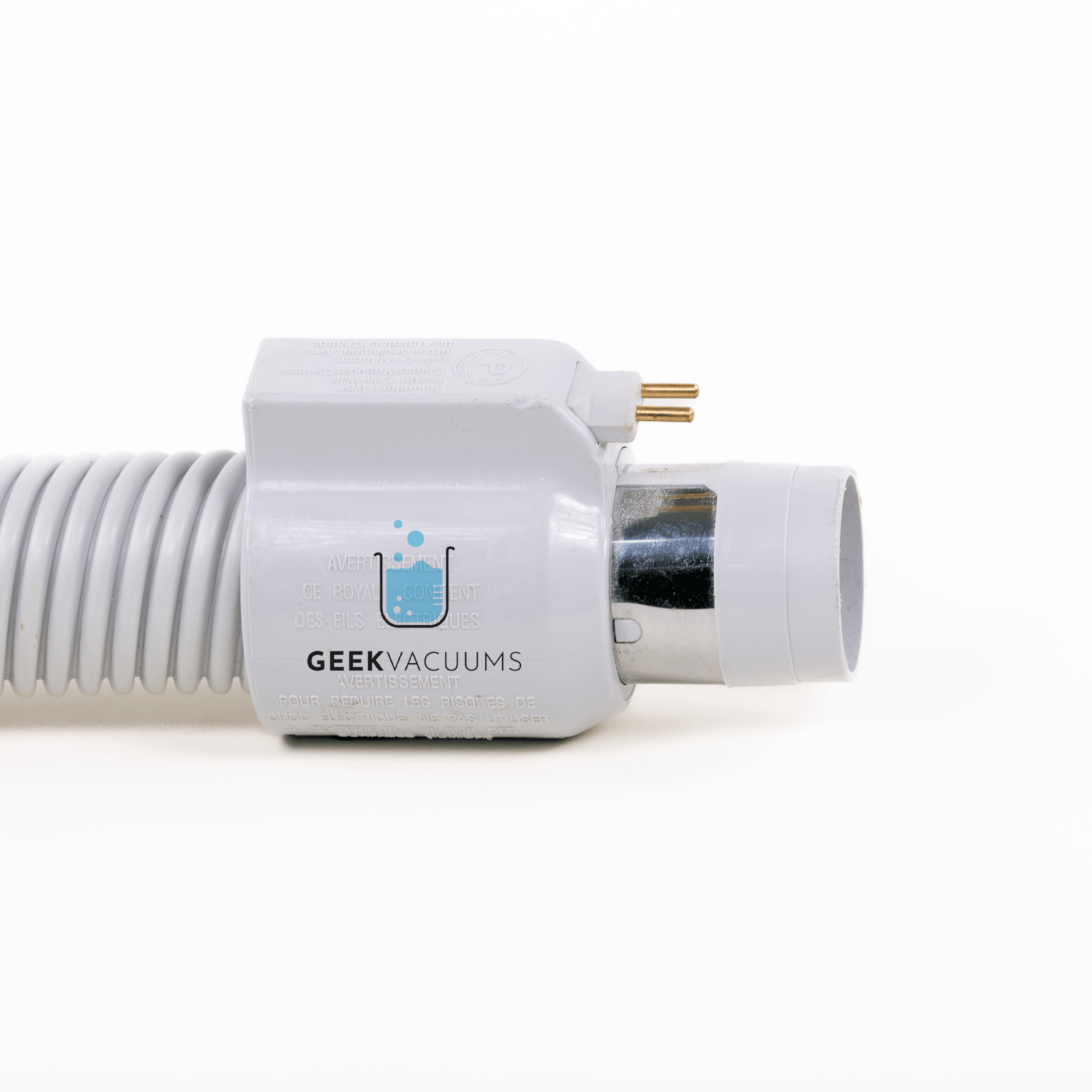 Built in central vacuum system Nutone Beam Zenex VACUFLO hose end with DIRECT connect prongs wall plug
