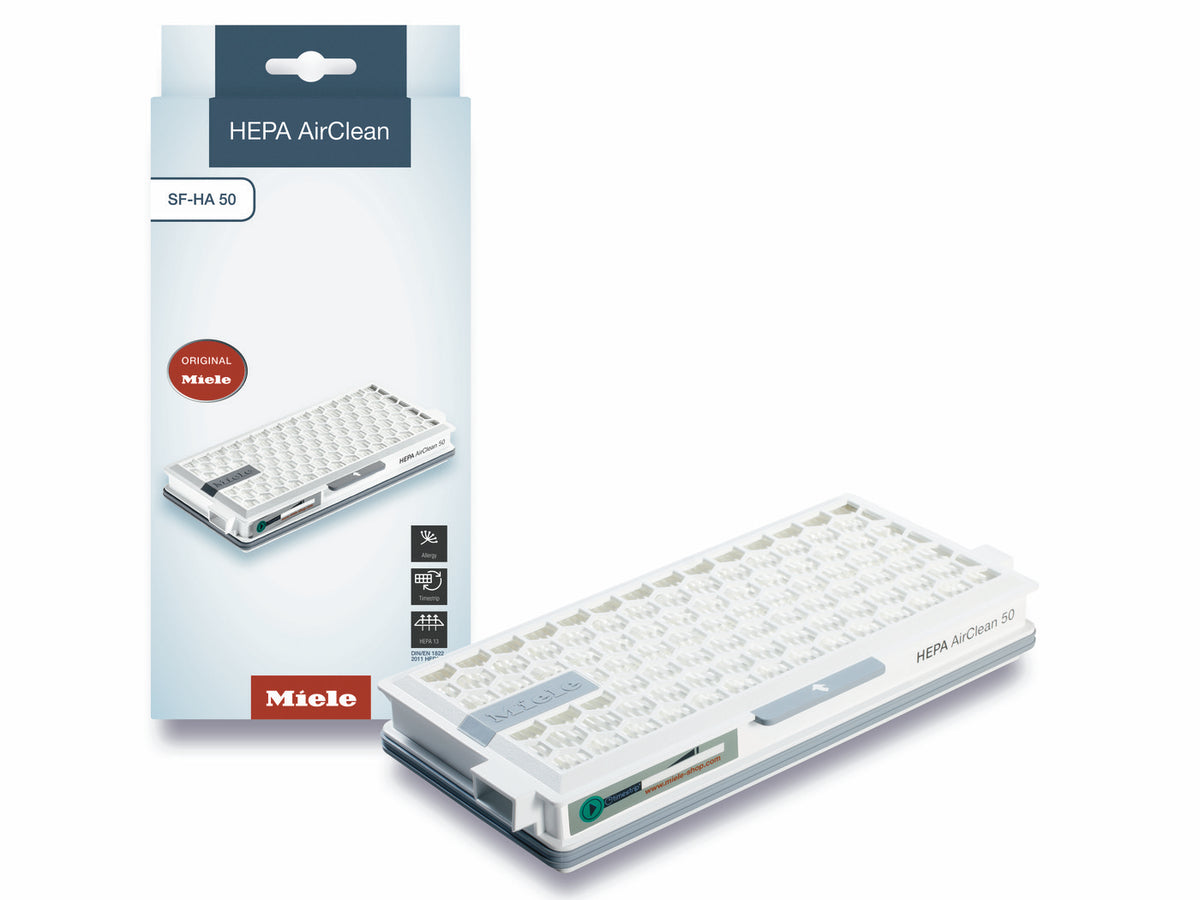 Miele SF-HA 50 HEPA AirClean filter with TimeStrip and box.