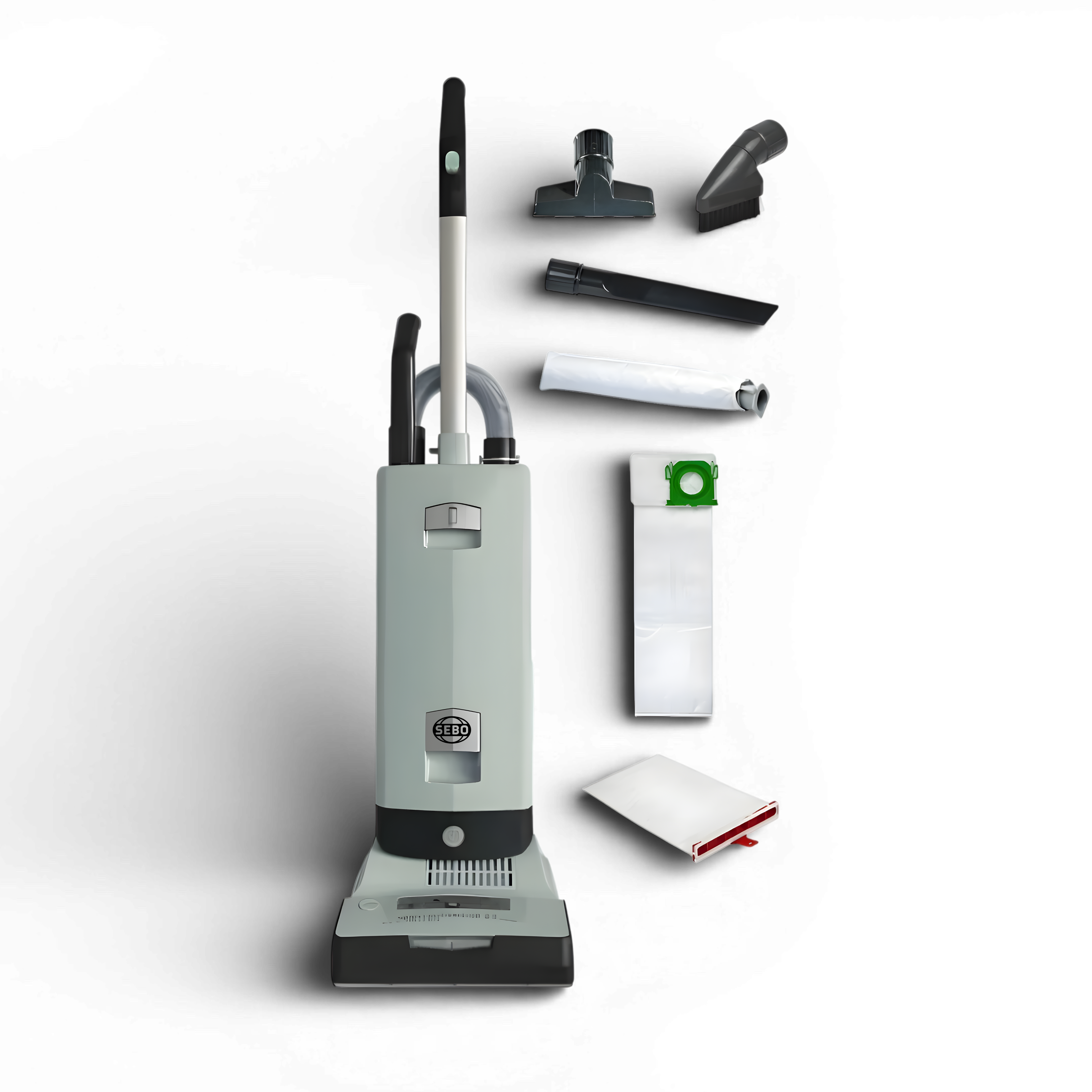 SEBO Automatic X7 Premium upright vacuum in Pastel Mint tools and filters included