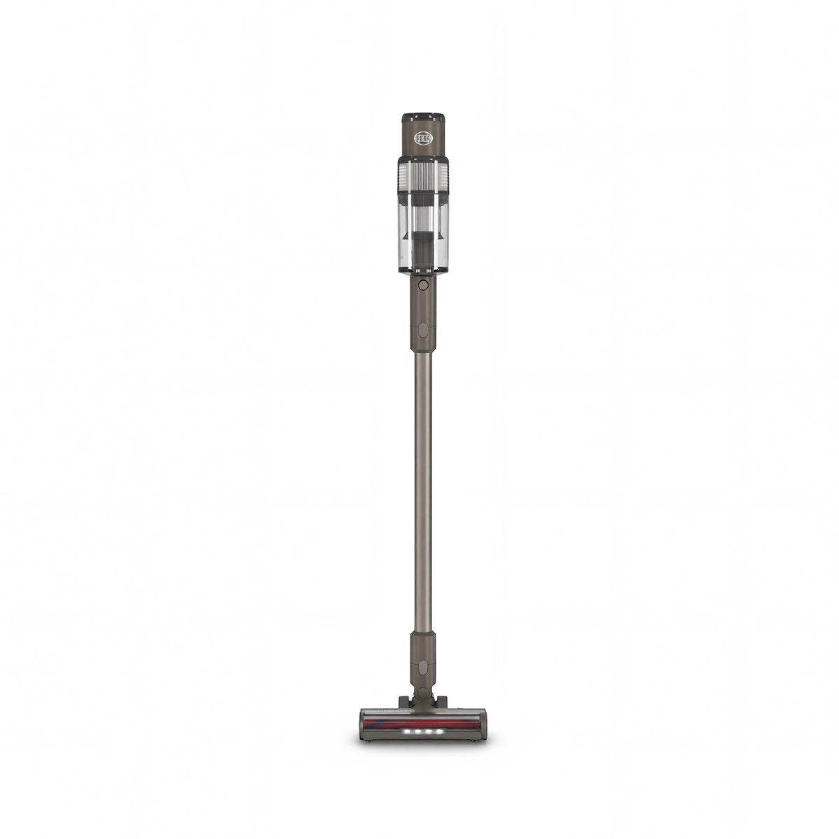 SEBO Balance A1 cordless stick vacuum in Gray, front view.