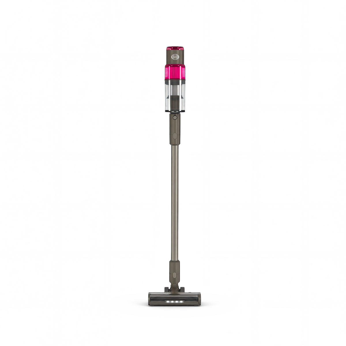 SEBO Balance A1 cordless stick vacuum in Magenta, front view.