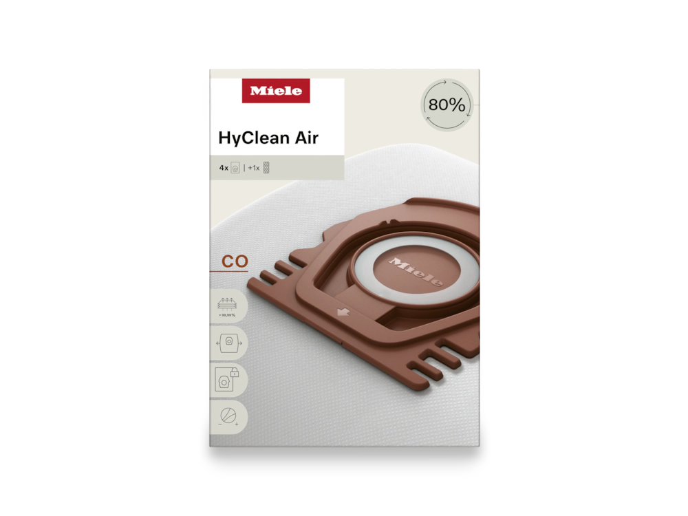 Miele CO HyClean Air Vacuum Bags- 4 Pack