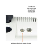 Automatic obstruction shut off feature white Sebo vacuum for pet hair
