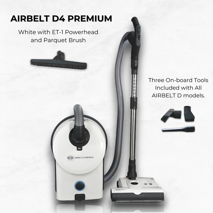 Sebo Airbelt D4 Premium Vacuum with ET-1 Powerhead