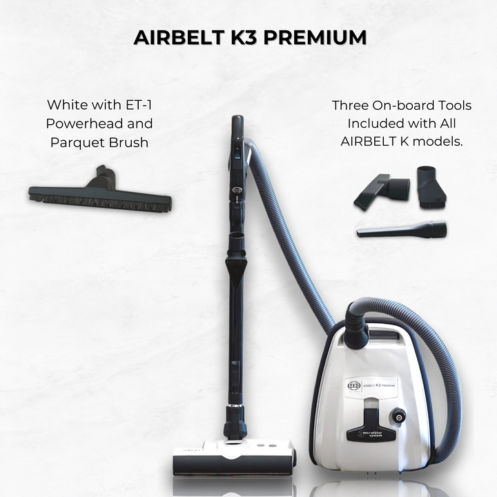Sebo Airbelt K3 Premium Pet Hair Vacuum with ET-1 Powerhead
