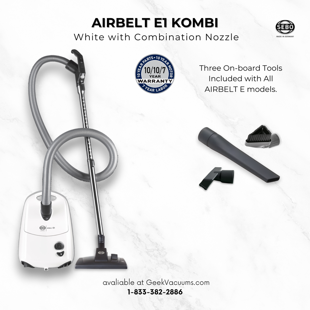 SEBO Airbelt E1 Kombi Pet Hair Canister Vacuum