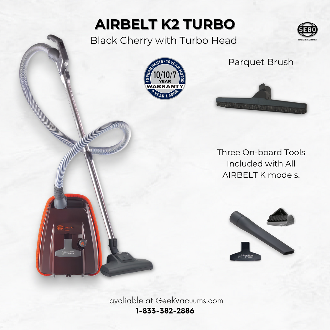 Sebo Airbelt K2 Turbo Pet Hair Vacuum