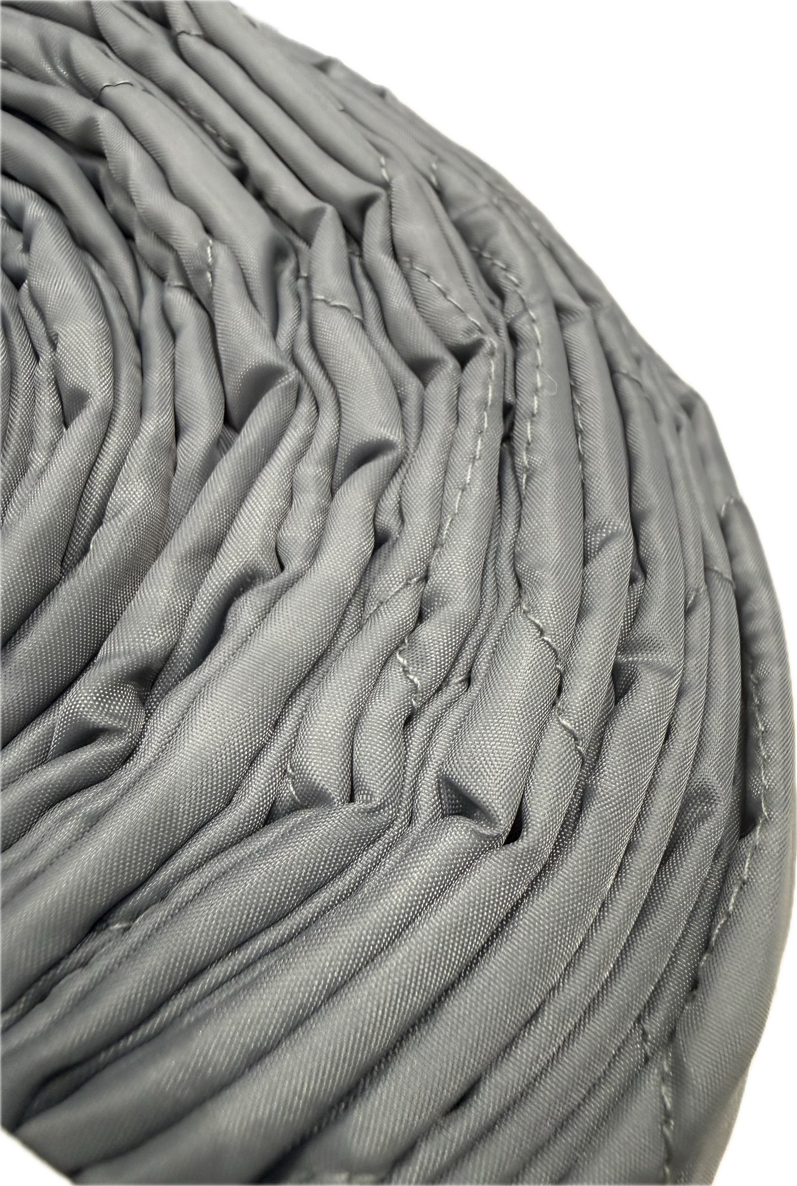 Central vacuum padded hose sock close up of side with stitching 