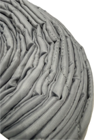 Central vacuum padded hose sock close up of side with stitching 