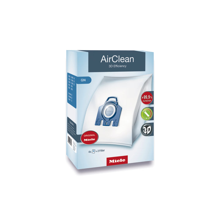 Miele GN AirClean 3D Efficiency 4 Dustbags Plus Pre and Exhaust Filters