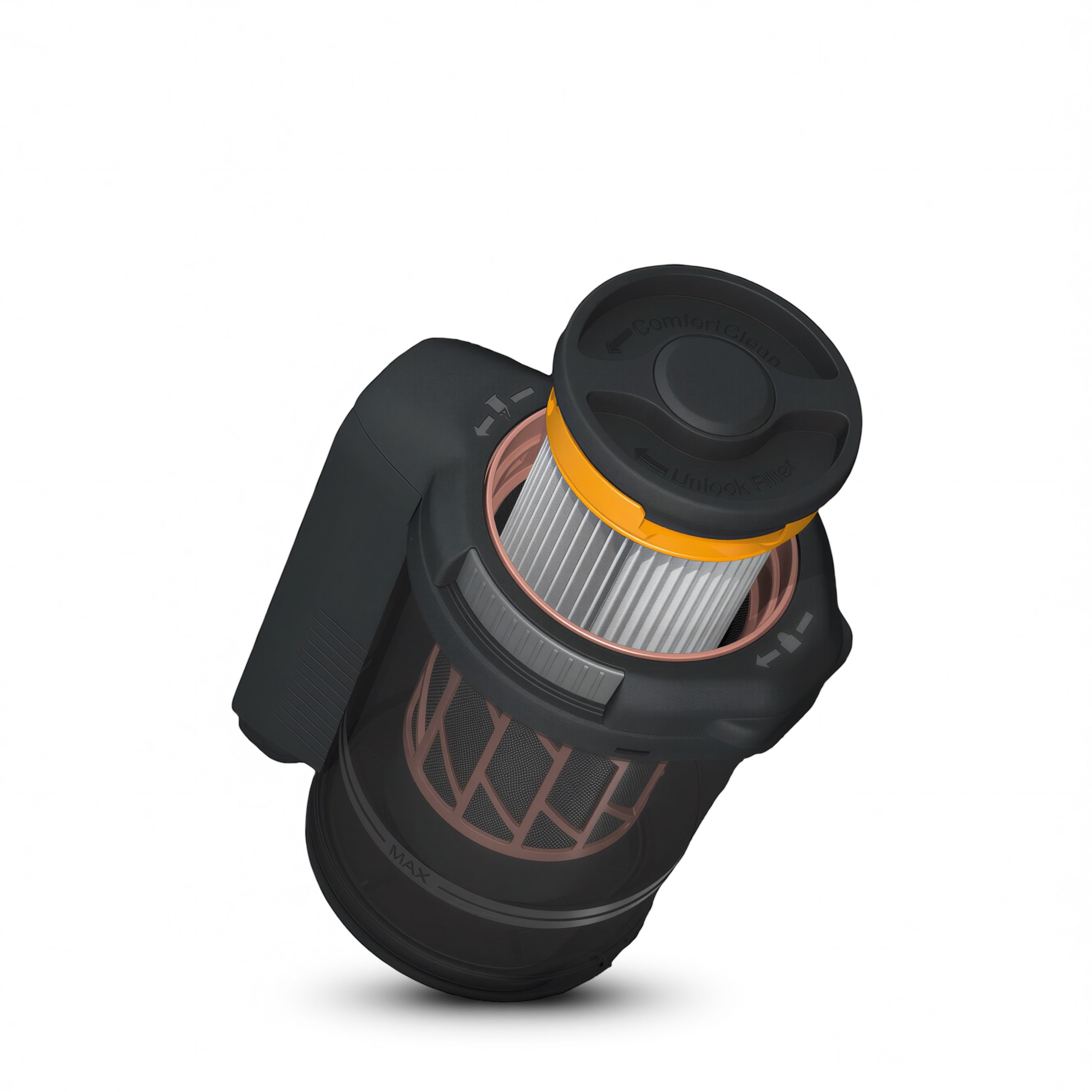 Miele Triflex filter in canister