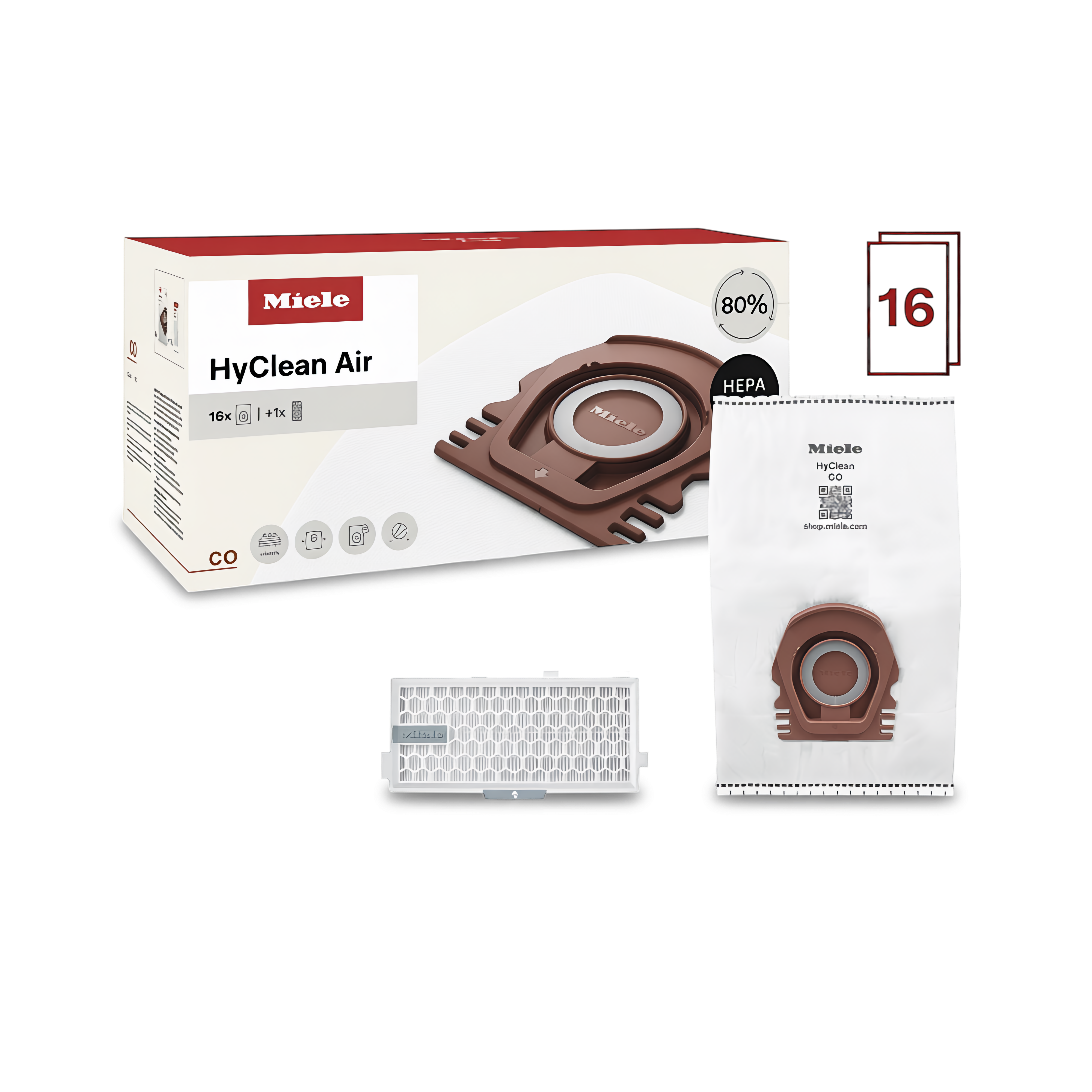 Miele CO Performance Pack HyClean Air HEPA XXL