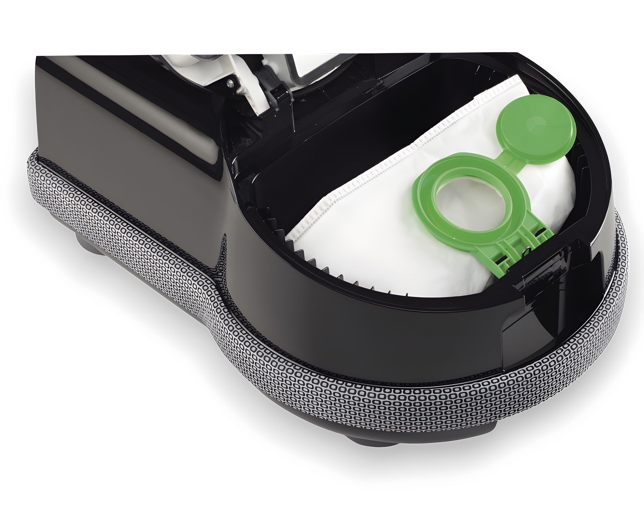 Onyx Black Sebo D4 canister vacuum bag compartment