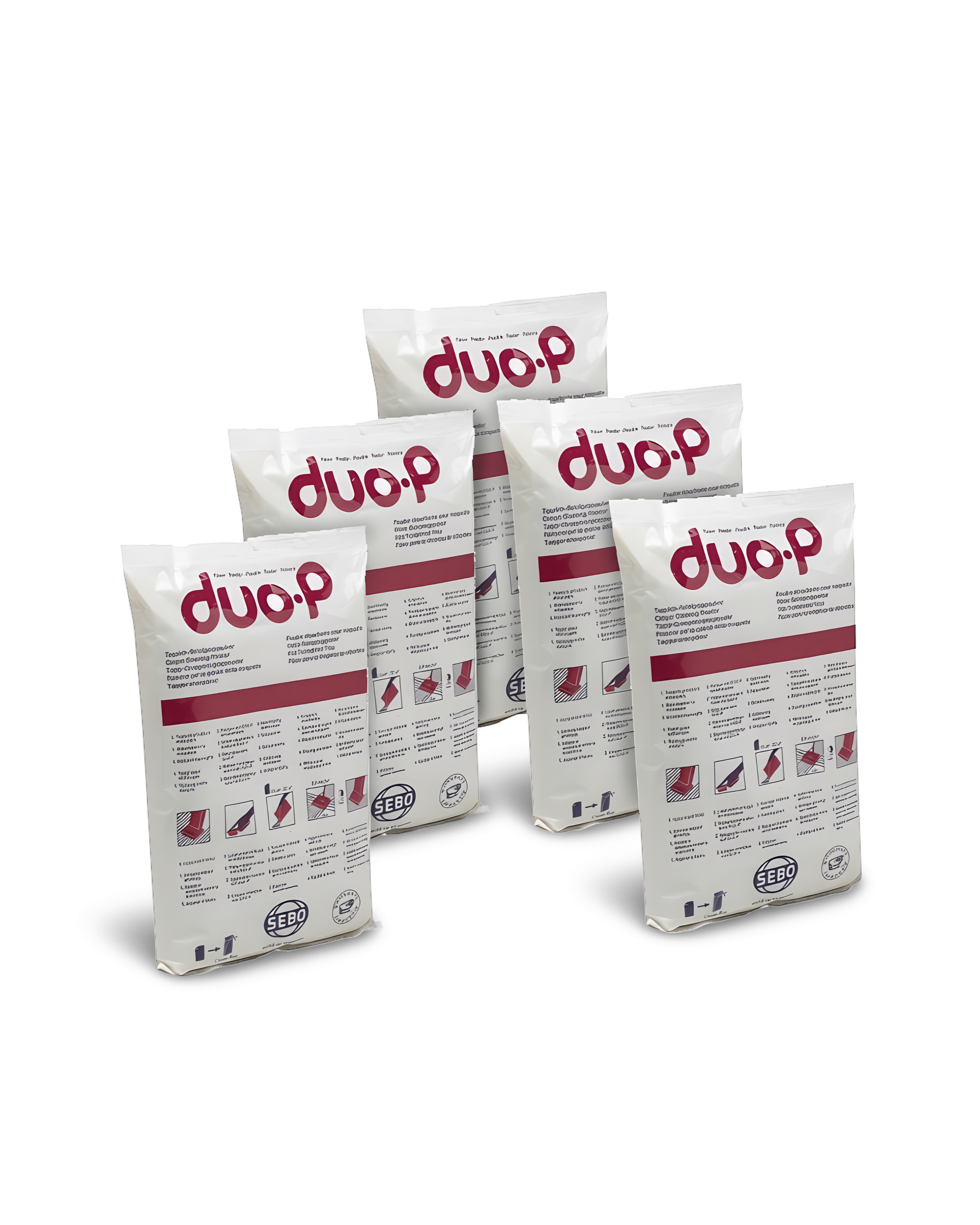 SEBO Duo-P Cleaning Powder Refill Pack (0472AM) | 5-Pack