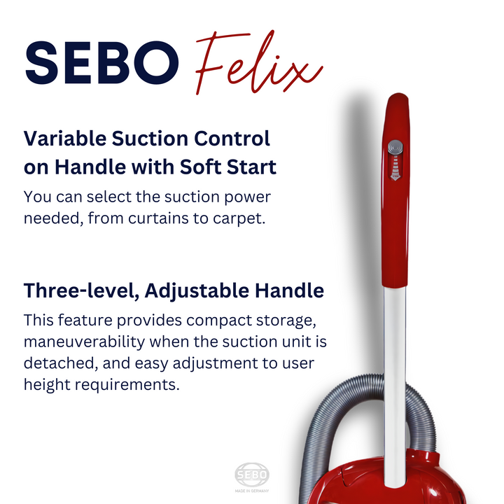 Sebo Felix Vacuum Cleaner Hospital Grade Filtration