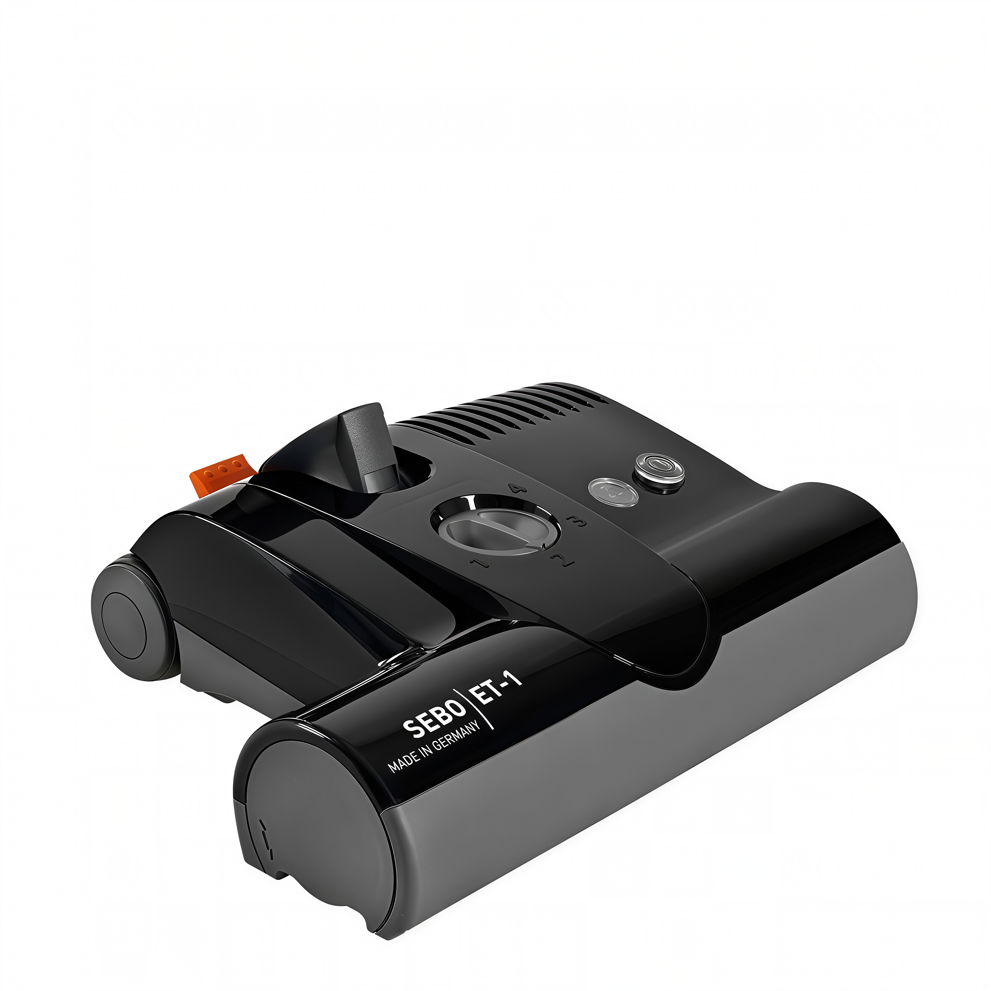 Black Sebo ET-1 electric powerhead, the carpet powerhead included with the Sebo E3 Premium