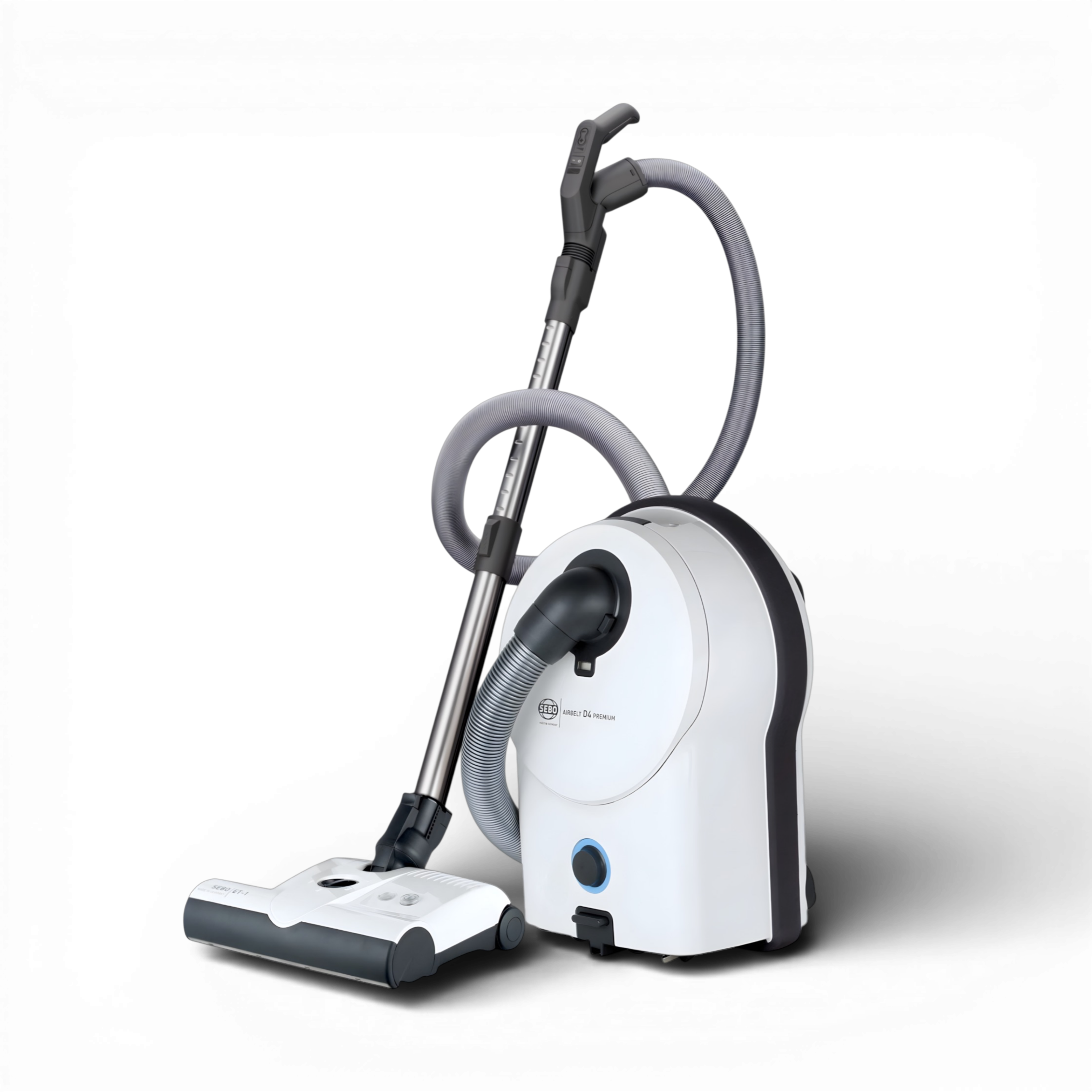 SEBO AIRBELT D4 Premium canister vacuum in White
