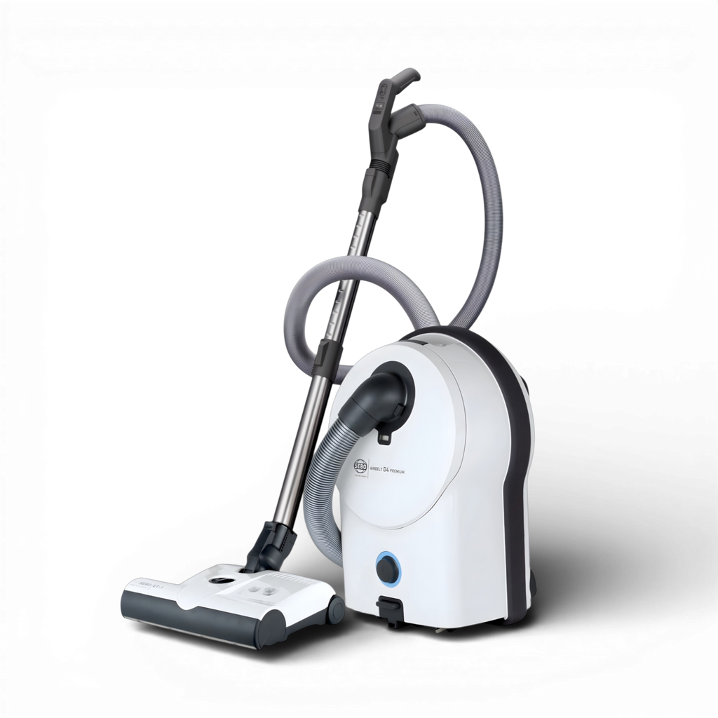 SEBO AIRBELT D4 Premium canister vacuum in White