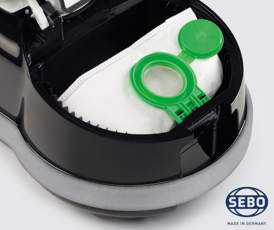 Sebo D4 Onyx filter bag compartment