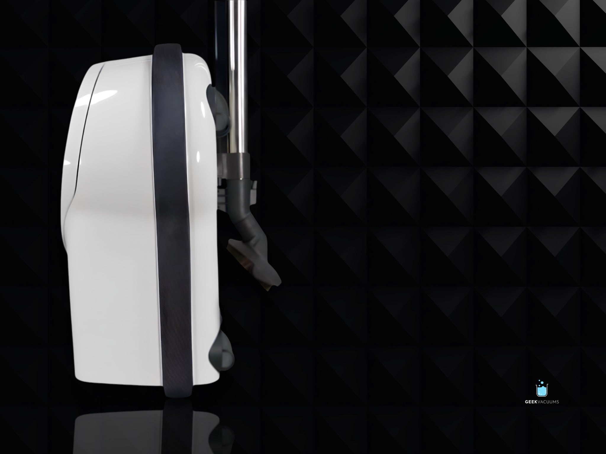 Sebo D4 white side view Parking Position