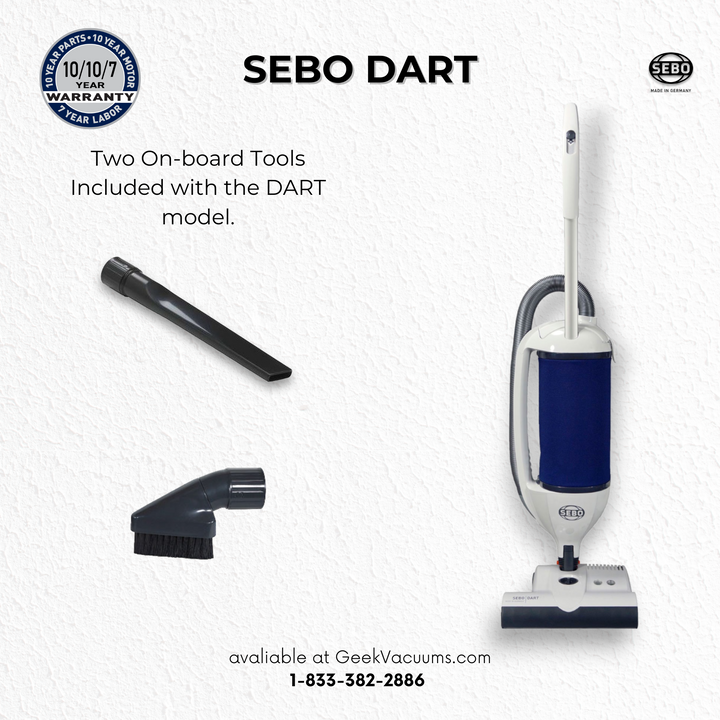 Sebo Dart Upright Commercial Vacuum w/ET-1 Power Head