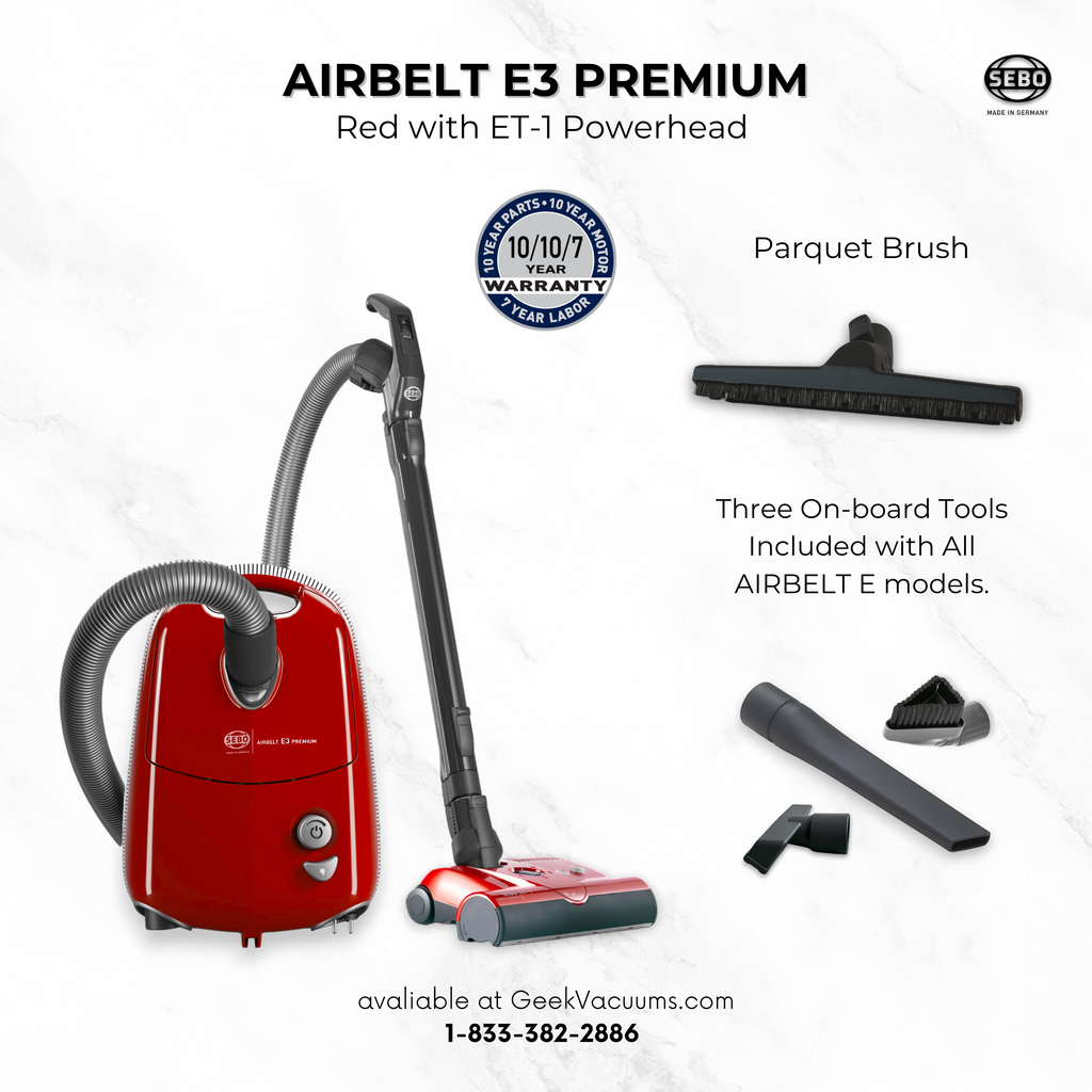 SEBO E3 Premium Canister Vacuum