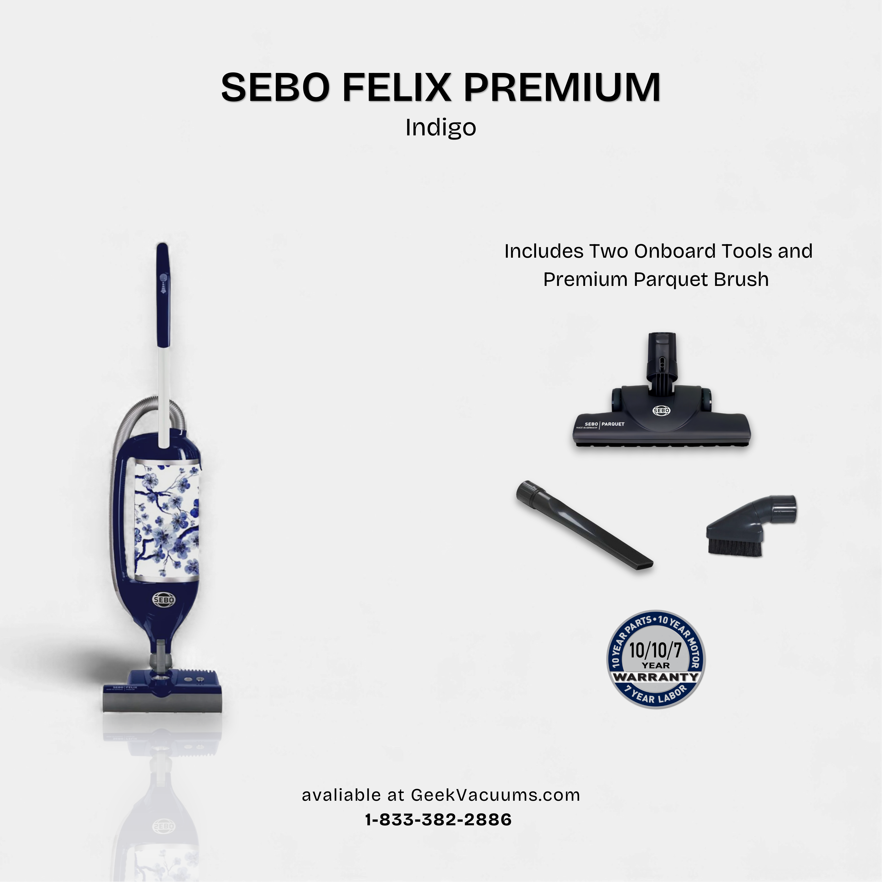 Sebo Felix Indigo Included Tools