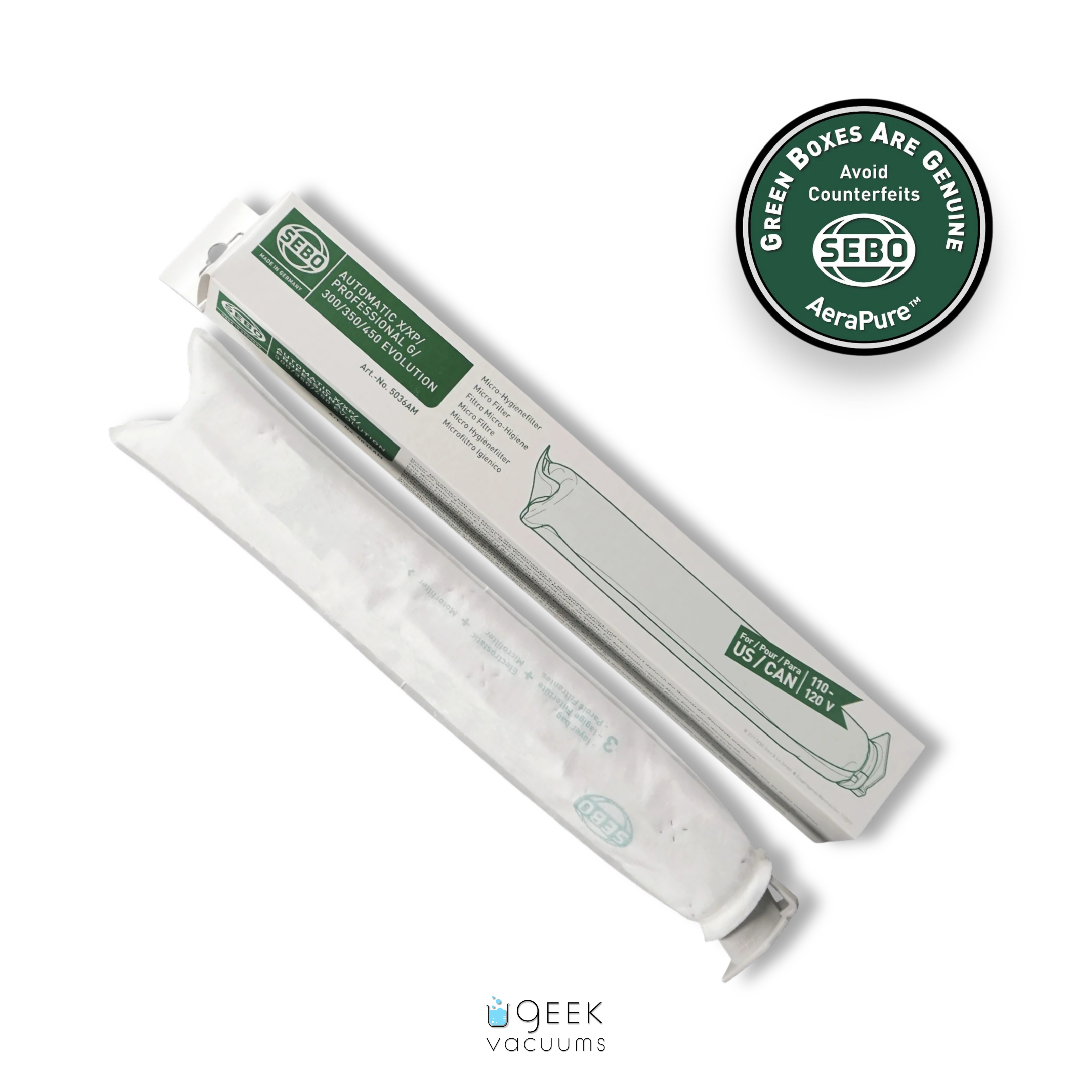 Sebo Micro Filter 5036AM for X G 300 350 Series