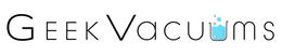 Logo of Geek Vacuums with a stylized vacuum cleaner icon.