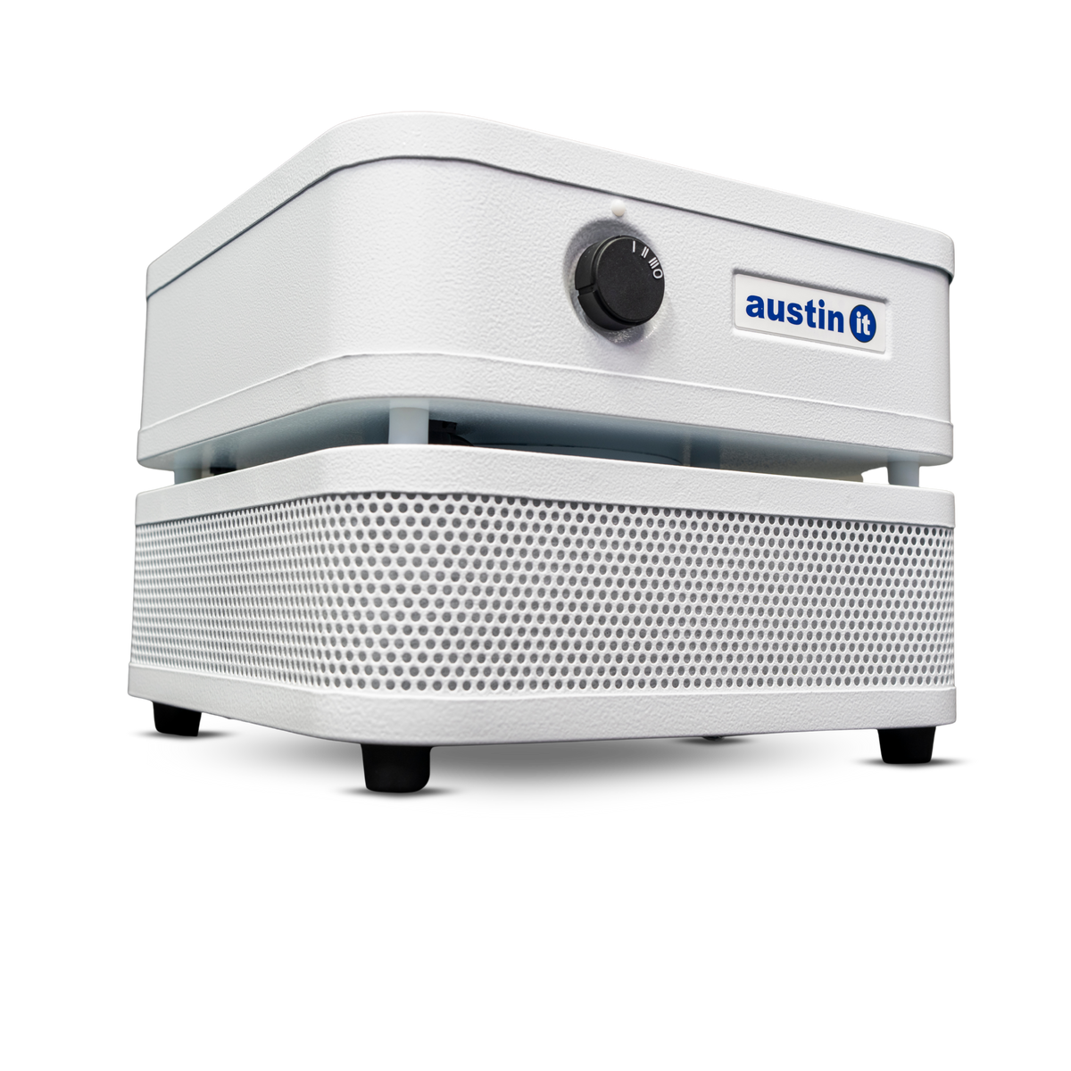 Austin Air “it” personal air purifier facing right
