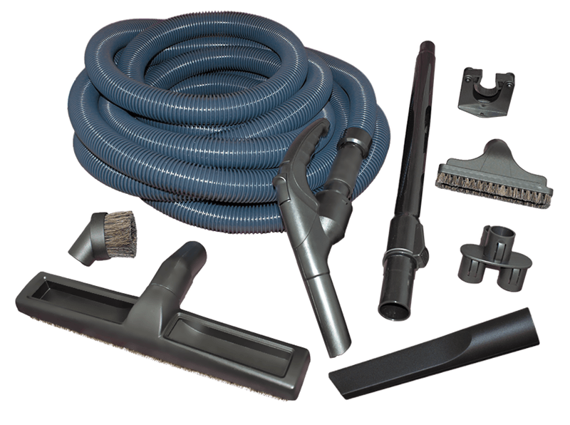 Central Vacuum Garage Kit Hide A Hose inlet 30' to 50’ hose with mini-cuff For in wall retractable system - Geek Vacuums