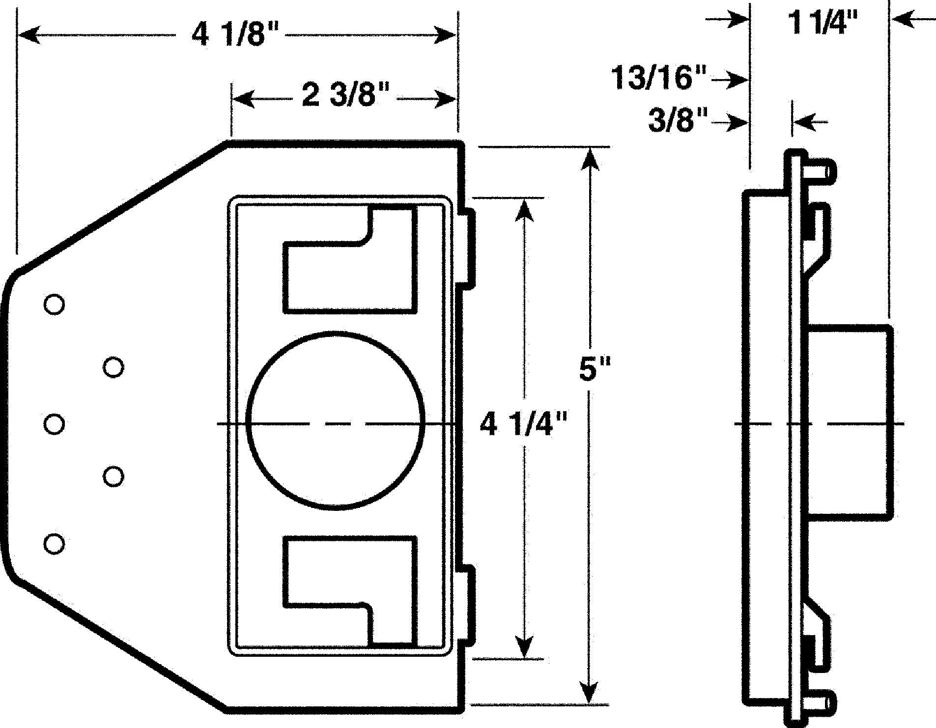 Central Vacuum Plastic Backup Plate for Metal or Plastic Inlets- White – 5568W - Geek Vacuums