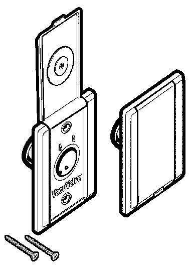 Central Vacuum Plastic Wall Inlet Pin Jack - Geek Vacuums