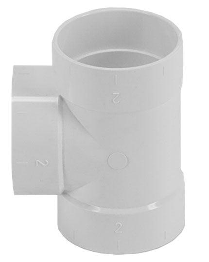 Central Vacuum Straight Tee - Geek Vacuums