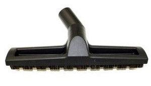 Central Vacuum Wessel 1-1/4'' D300 12'' Floor Brush w/whls & HH Bristle, Black - Geek Vacuums